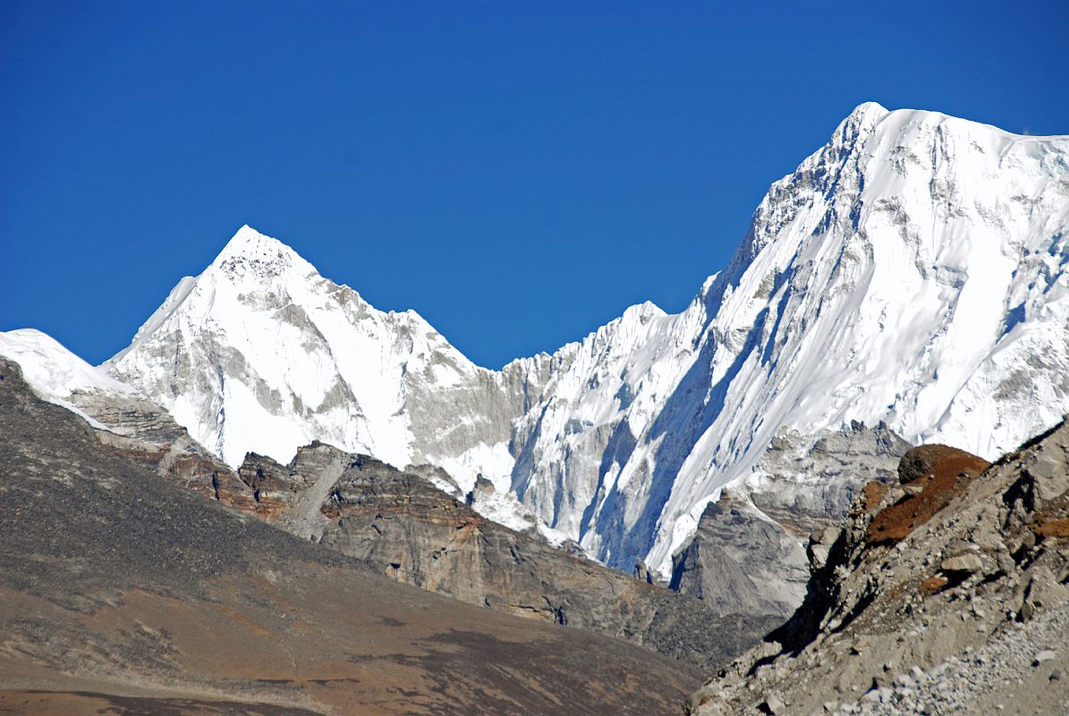 03 Nangpai Gosum I Close Up From Nguzumpa Glacier Crossing